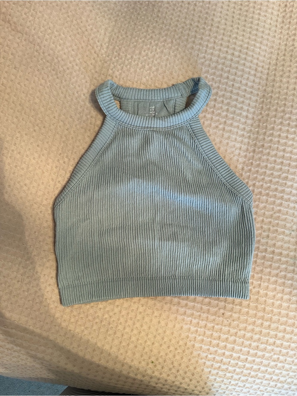 Aerie Gray Ribbed Bralette